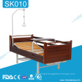 SK010 Home Medical Equipment Wooden Manual Hospital Adjustable Bed